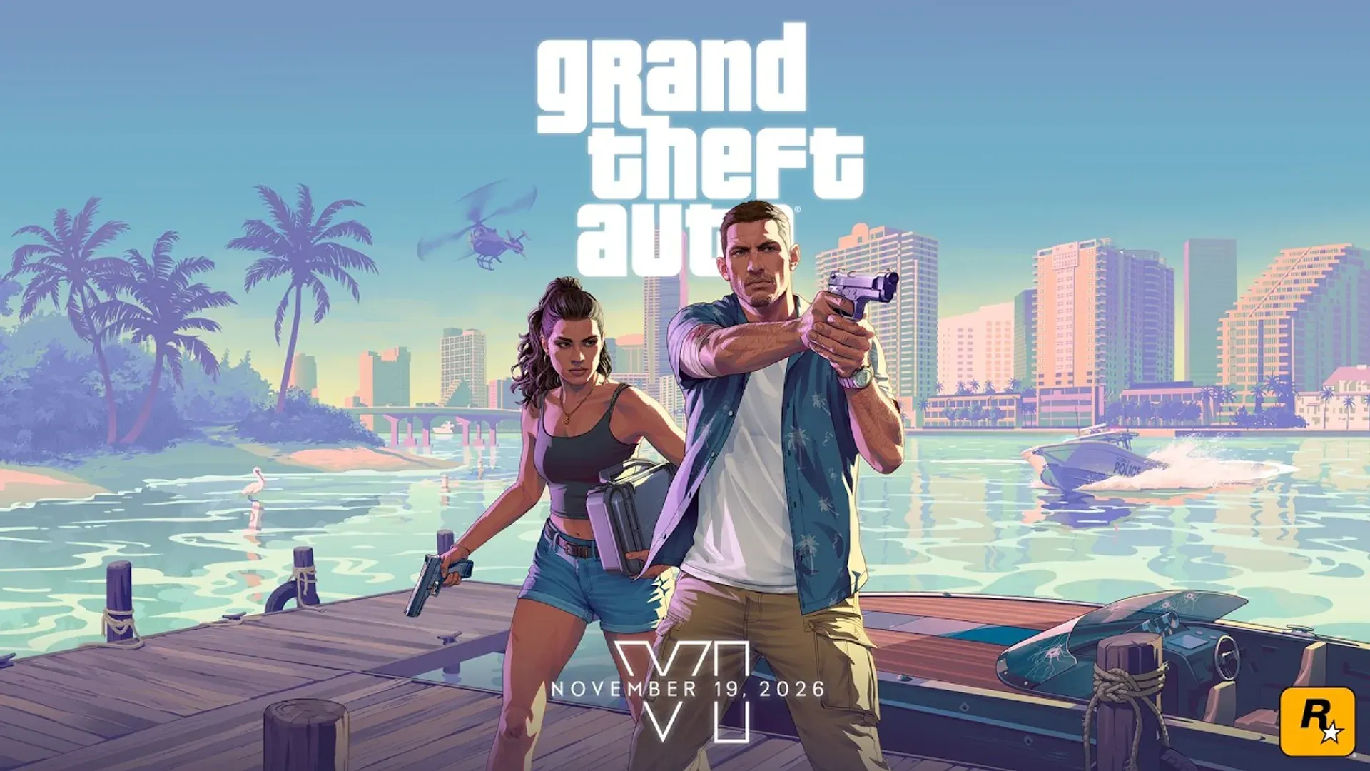 Official Grand Theft Auto VI Trailer 2 thumbnail with Lucia and Jason